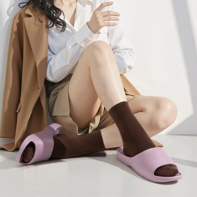 Women Shoes Size To Men - Paar EVA-Plattform-Hausschuhe, weiche, atmungsaktive, rutschfeste Slides,