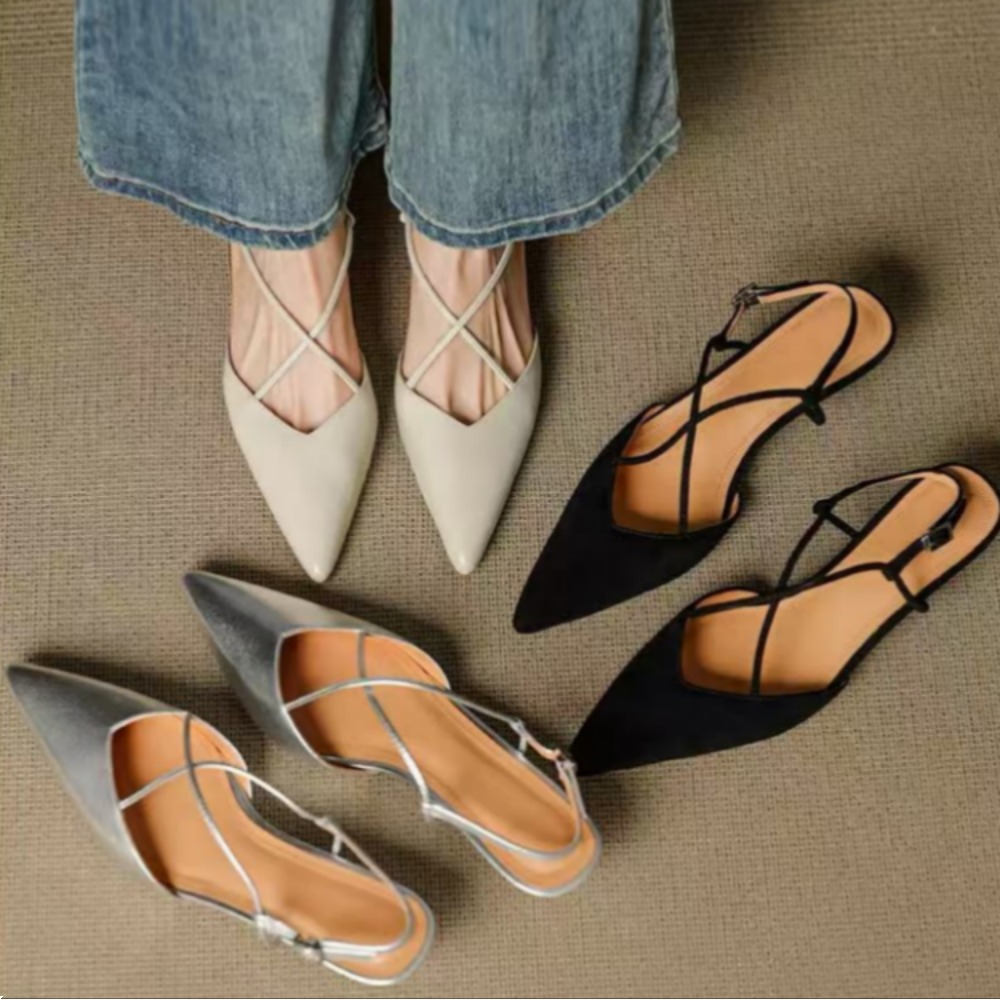 Women Shoes Mules - 2026 Neuer Stil Spitze Mule-Schuhe mit