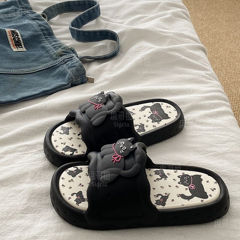 Women Shoes Size To Men - Druck Nette Bär Frauen Hausschuhe Sommer