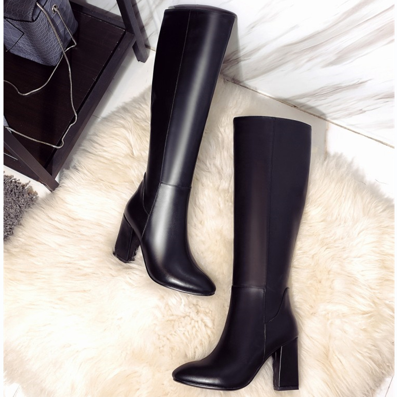 Mode Rot Winter frauen Kniehoh – Zip Up Boots Short Bewertung und Preis