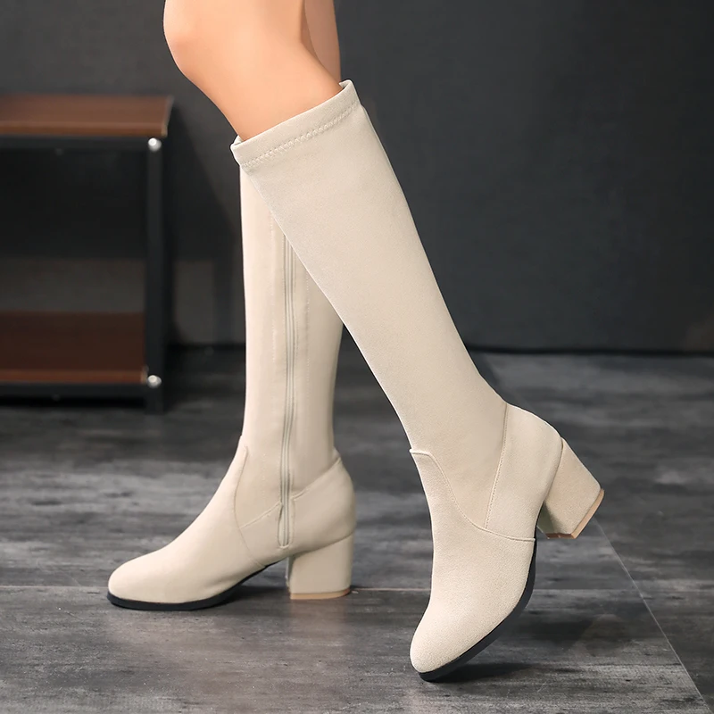 Winter Frauen Kniehohe Stiefel – Zip Up Boots Short Bewertung und Preis