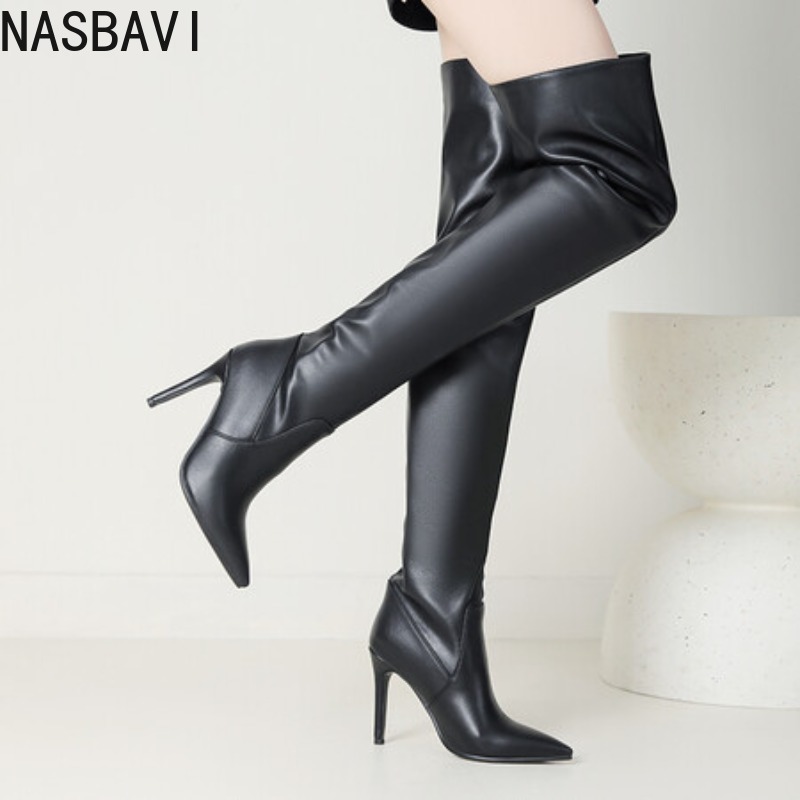 NASBAVI Schwarze Luxus-Designe – Zip Up Boots Short Bewertung und Preis