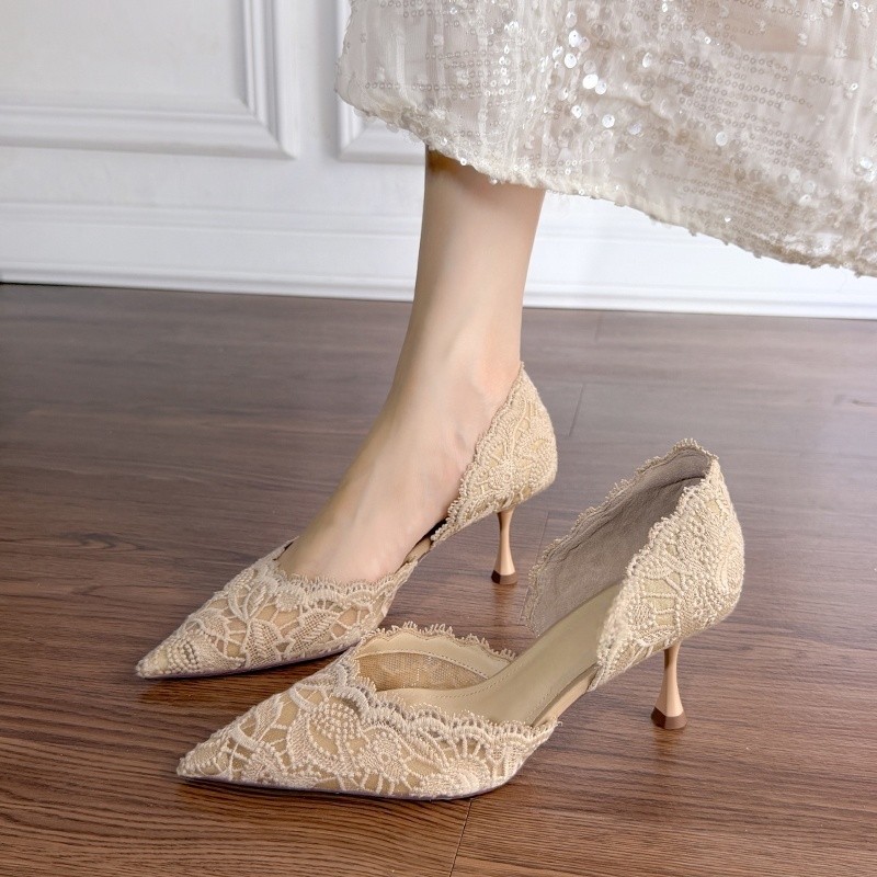 Spitze High Heels mit Spitze f – Women Shoes Model Bewertung und Preis