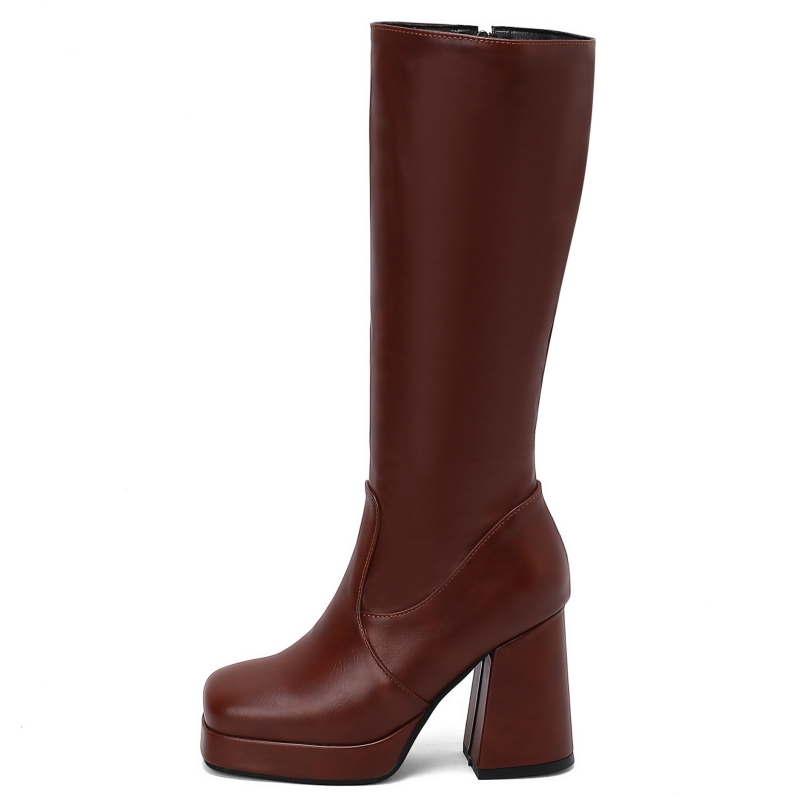 Weiße kniehohe Stiefel für Dam – Zip Up Boots Short Bewertung und Preis