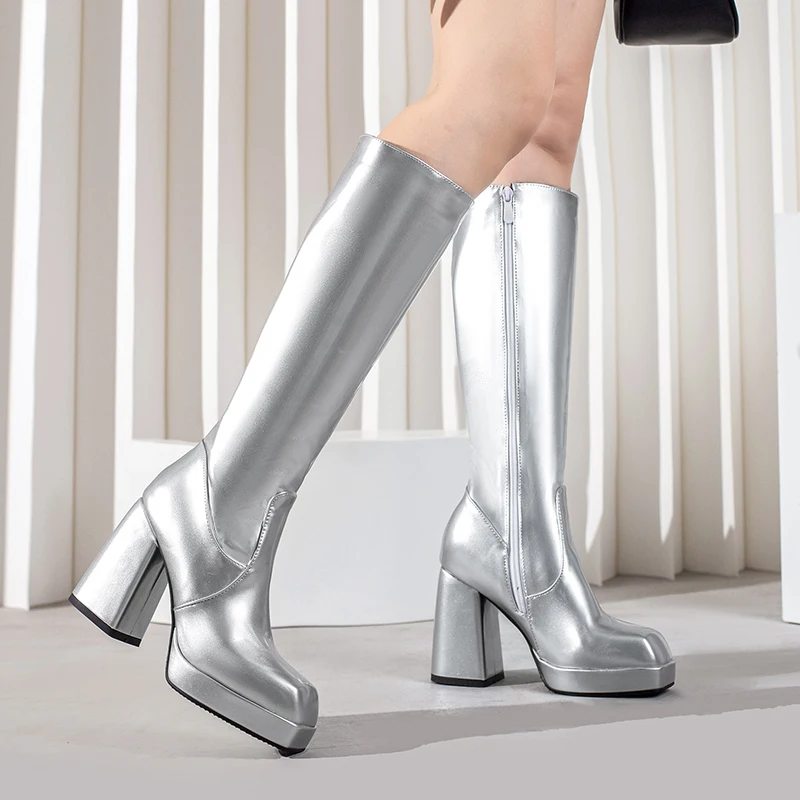 Grüne Winter Frauen Plattform  – Zip Up Boots Short Bewertung und Preis