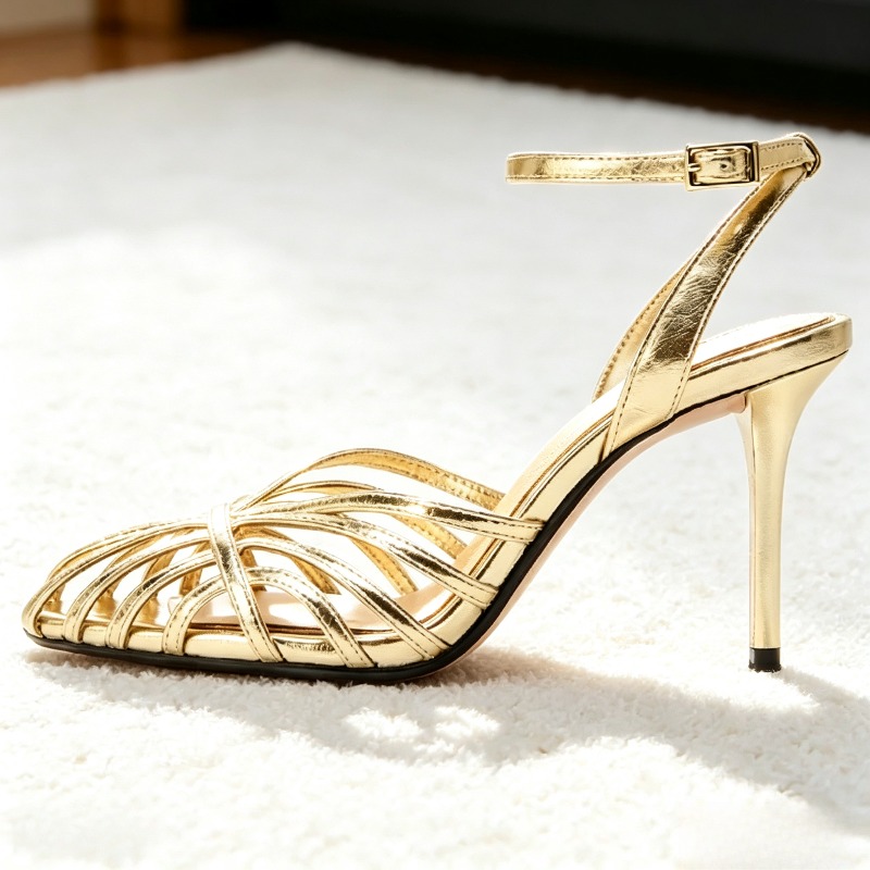 Sexy Gold Hohl Schmale Band Hi – Women Shoes Model Bewertung und Preis