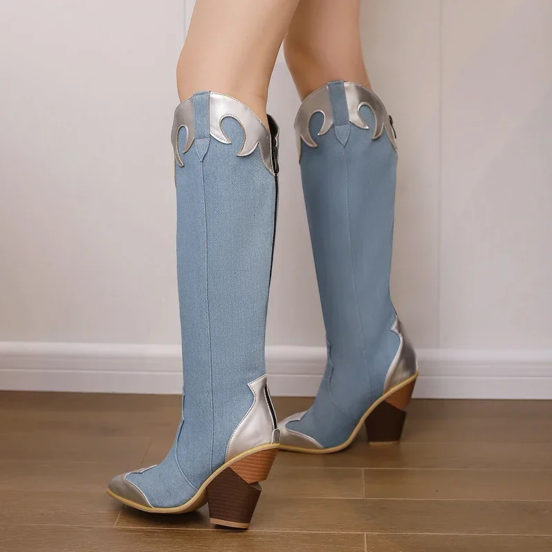 Große Größe Western Damen Knie – Zip Up Boots Short Bewertung und Preis