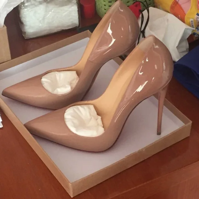 Neue 12 cm lange, sexy, spitze – Patent Leather Pump Bewertung und Preis